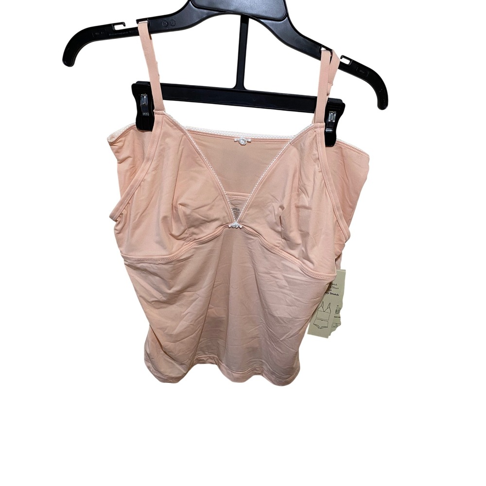 No Boundaries Womens Fit Stretch Cami & Short Set Pale Flamingo Pink Large 12-14